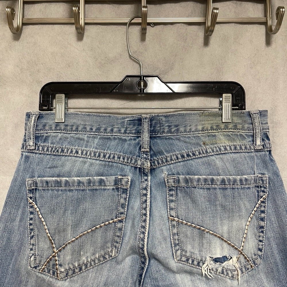 Wrangler Jeans Men 32X34 Blue Denim 20X Bootcut Cowboy Western Ranch‎ Distressed